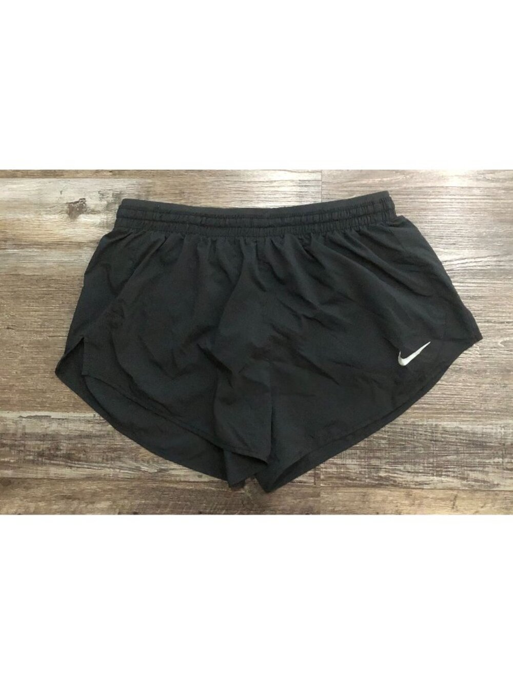 Nike Dri Fit Womens Medium Black Lined Briefed Athletic Shorts